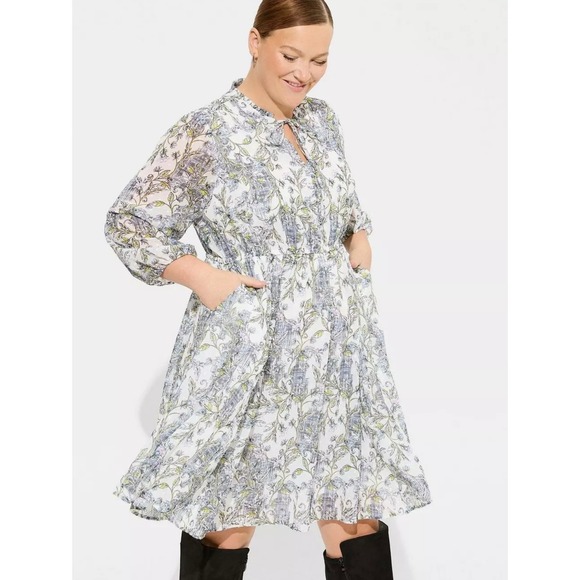 torrid Dresses & Skirts - M7 NWT Torrid Plus Size Mini Clip Dot Front‎ Keyhole 2X
Dress